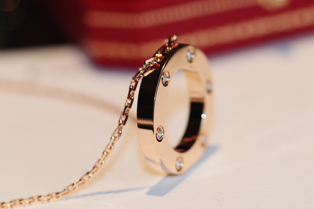 {
  "Bling Jewelrys": "ブリングジュエリー",
  "LOVE NECKLACE 16MM 6 DIAMONDS PINK GOLD": "LOVEネックレス 16mm 6ダイヤモンド ピンクゴールド"
}