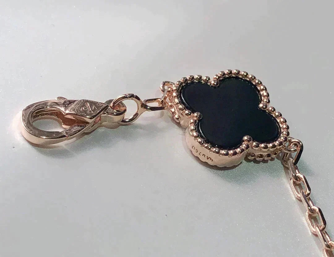 [Bling Jewelrys ]CLOVER 5 MOTIFS MULTICOLOR BRACELET
