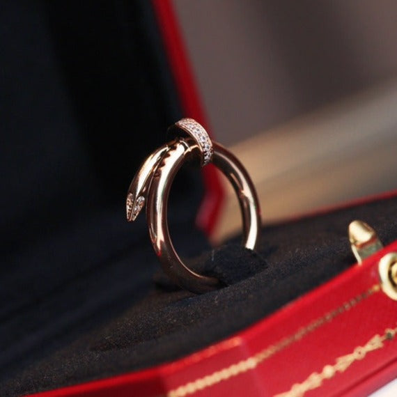 [Bling Jewelrys ]JUSTE RING 2.65MM PINK GOLD DIAMOND