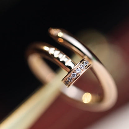 [Bling Jewelrys ]JUSTE RING 2.65MM PINK GOLD DIAMOND
