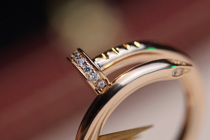 [Bling Jewelrys ]JUSTE RING 2.65MM PINK GOLD DIAMOND