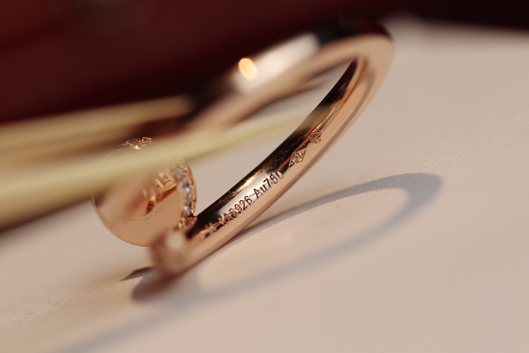 [Bling Jewelrys ]JUSTE RING 2.65MM PINK GOLD DIAMOND