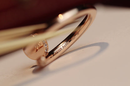 [Bling Jewelrys ]JUSTE RING 2.65MM PINK GOLD DIAMOND