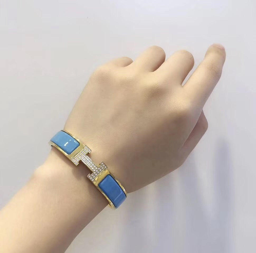 [Bling Jewelrys ]H CLOUD BLUE BRACELET GOLD DIAMOND