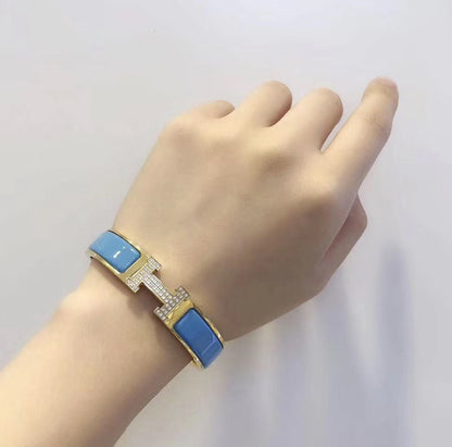 [Bling Jewelrys ]H CLOUD BLUE BRACELET GOLD DIAMOND