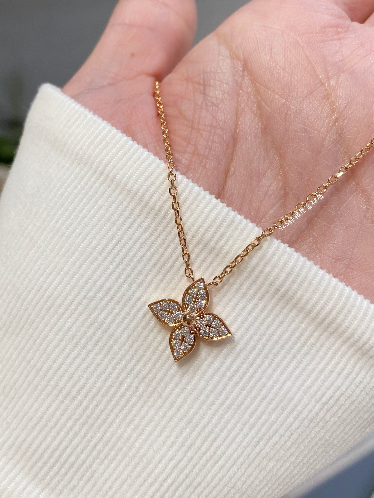 [Bling Jewelrys ]STERN DIAMANT-HALSKETTE