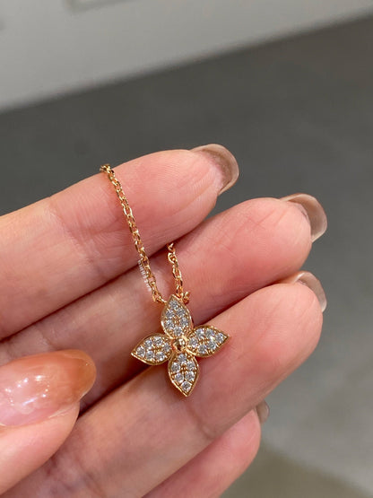 [Bling Jewelrys ]STERN DIAMANT-HALSKETTE