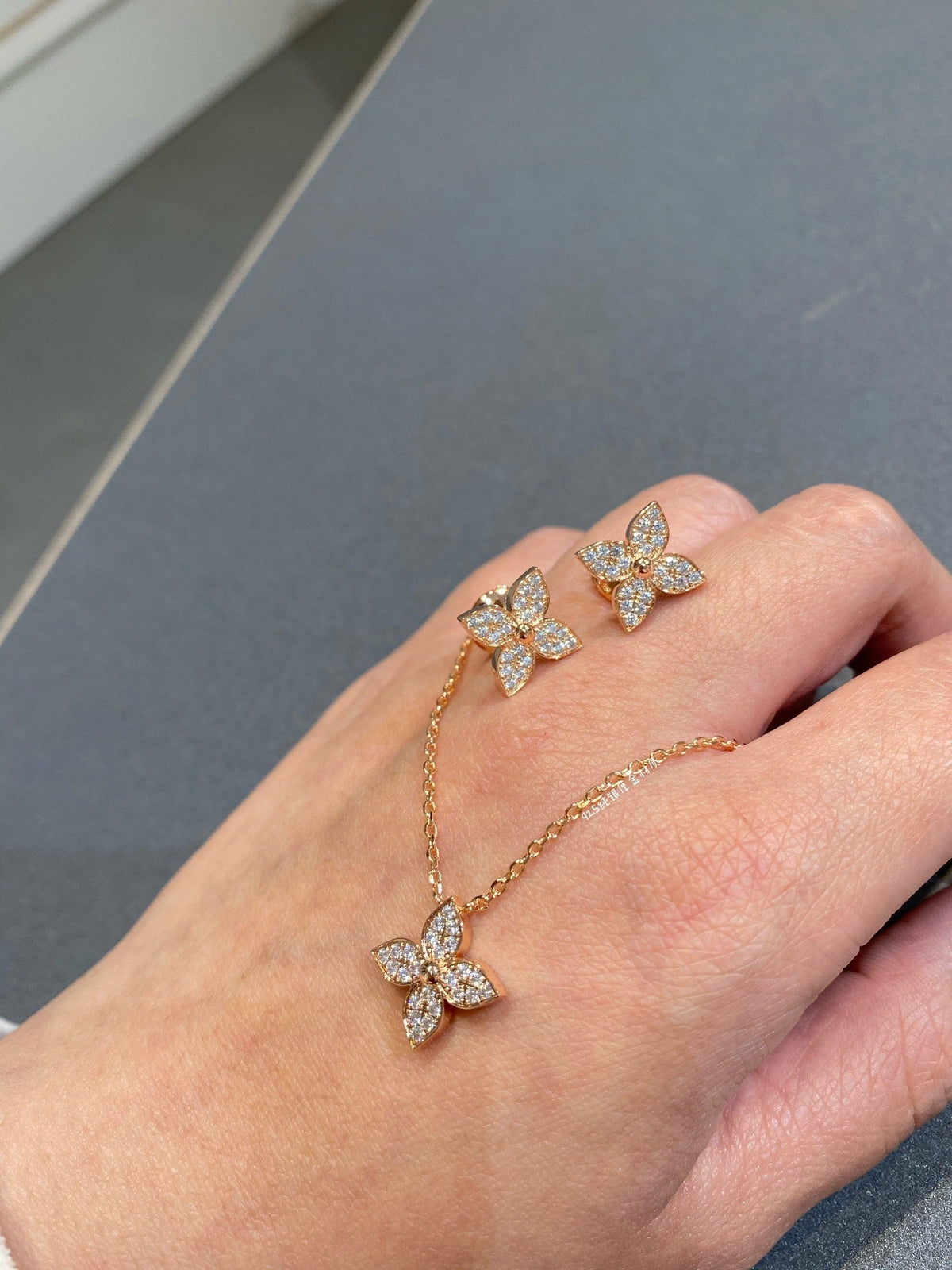 [Bling Jewelrys ]STERN DIAMANT-HALSKETTE