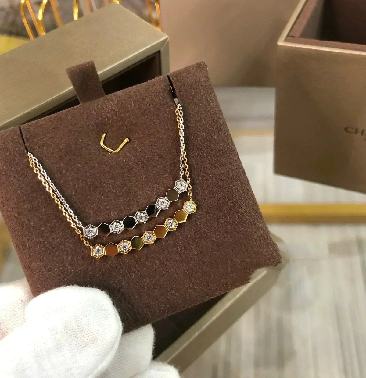 [Bling Jewelrys ]BEE LOVE NECKLACE DIAMOND