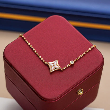 [Bling Jewelrys ]STAR 1 DIAMOND PINK GOLD BRACELET