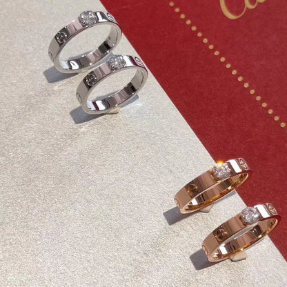 [Bling Jewelrys ]LIEBESRING 3,6 MM 1 GROSSER DIAMANT