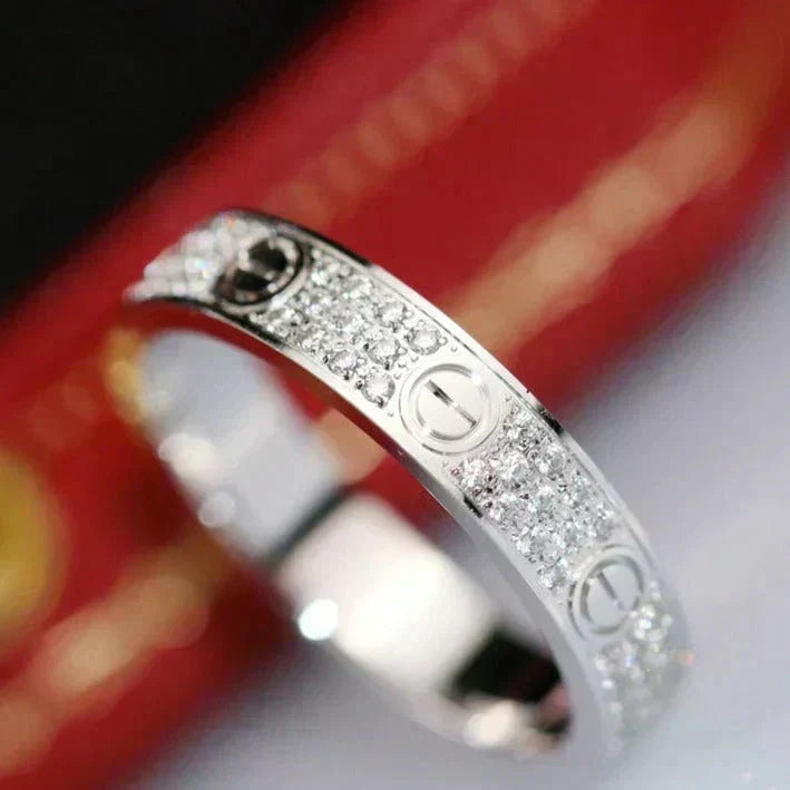 [Bling Jewelry] LIEBESRING 3,6 MM DIAMANTBESETZT