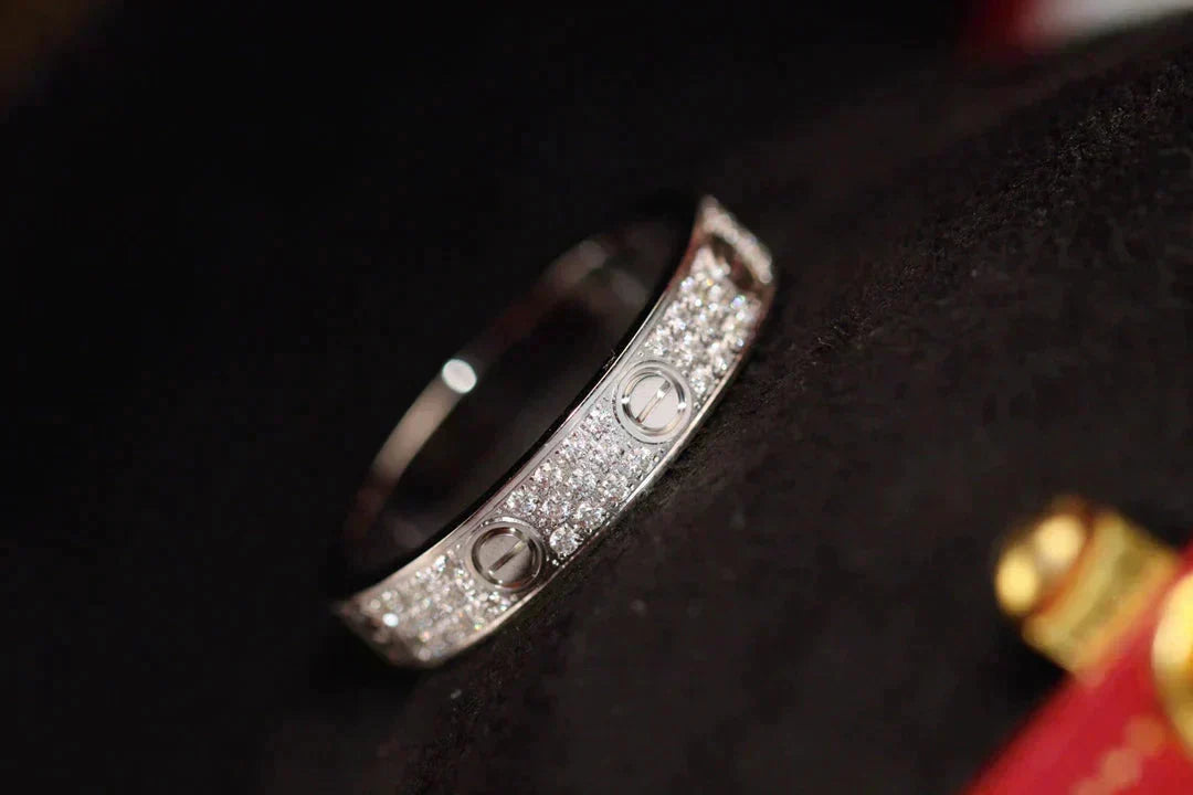 [Bling Jewelry] LIEBESRING 3,6 MM DIAMANTBESETZT
