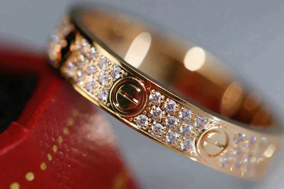 [Bling Jewelry] LIEBESRING 3,6 MM DIAMANTBESETZT