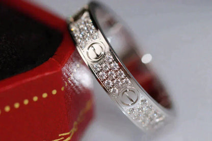 [Bling Jewelry] LIEBESRING 3,6 MM DIAMANTBESETZT
