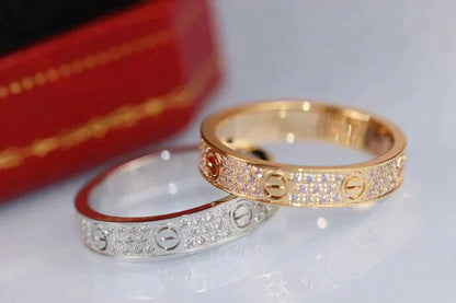 [Bling Jewelry] LIEBESRING 3,6 MM DIAMANTBESETZT