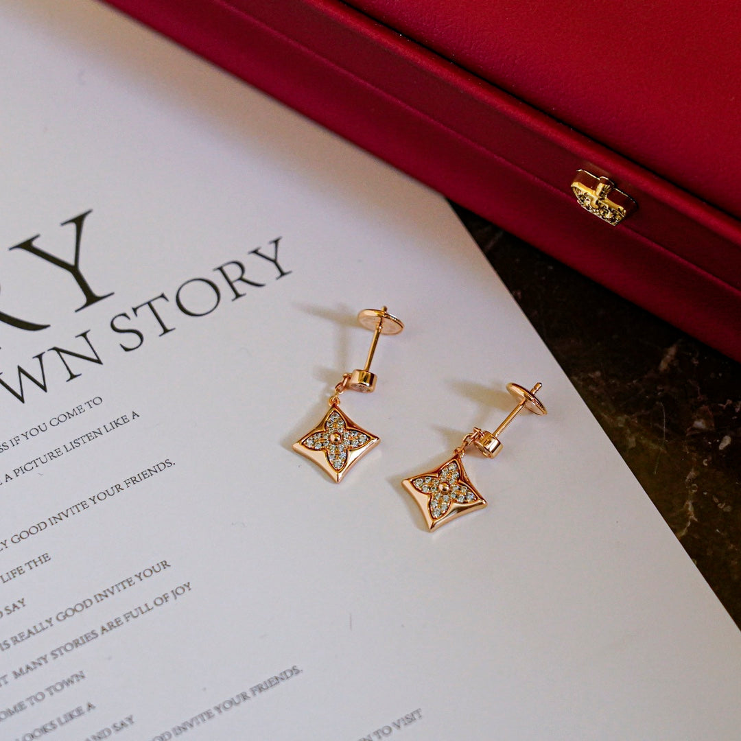 [Bling Jewelrys ]STAR DIAMONDS EARRINGS GOLD