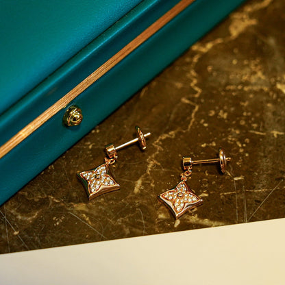 [Bling Jewelrys ]STAR DIAMONDS EARRINGS GOLD