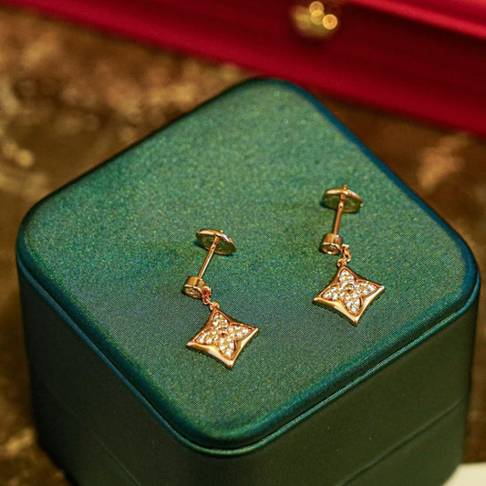 [Bling Jewelrys ]STAR DIAMONDS EARRINGS GOLD