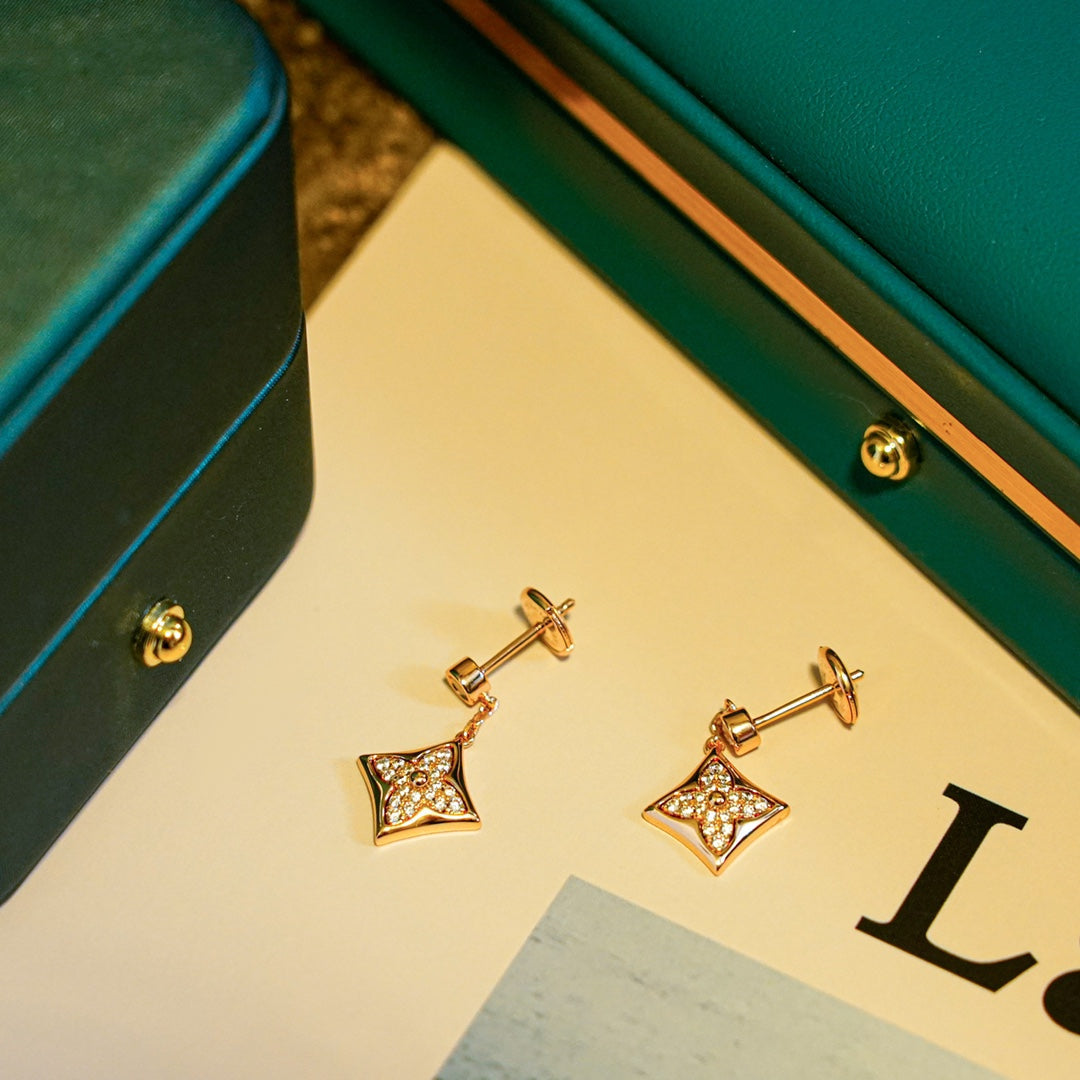 [Bling Jewelrys ]STAR DIAMONDS EARRINGS GOLD