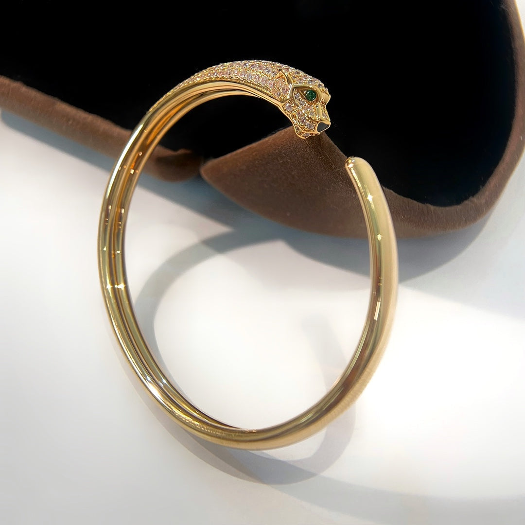[Bling Jewelrys] PANTHERE GOLD DIAMANT-OFFENARMBAND