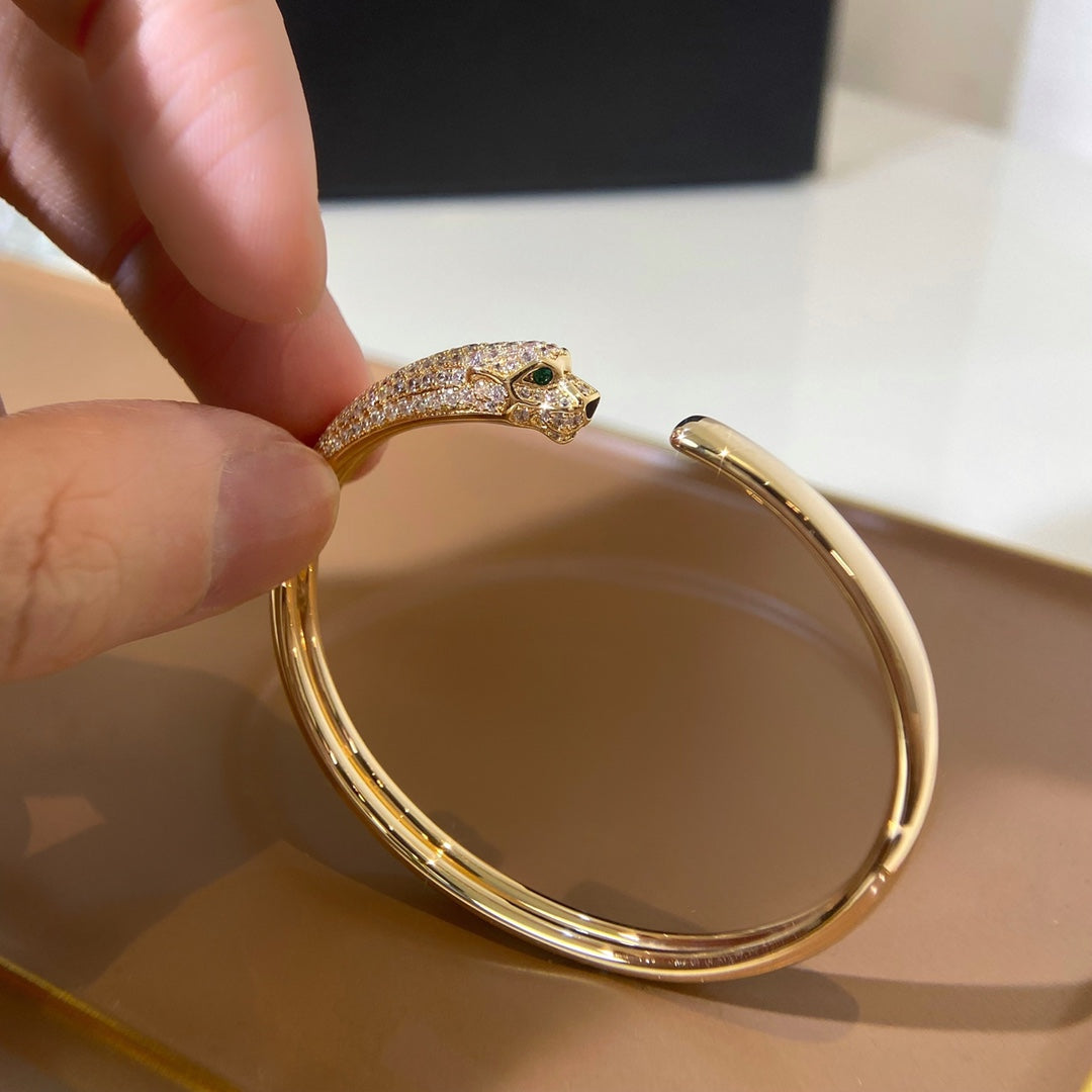 [Bling Jewelrys] PANTHERE GOLD DIAMANT-OFFENARMBAND