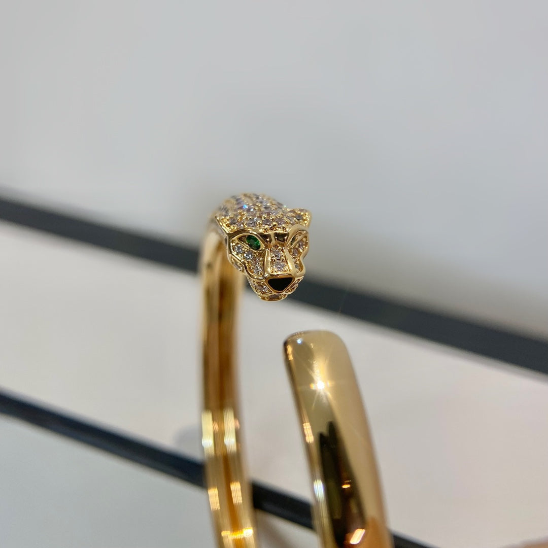 [Bling Jewelrys] PANTHERE GOLD DIAMANT-OFFENARMBAND