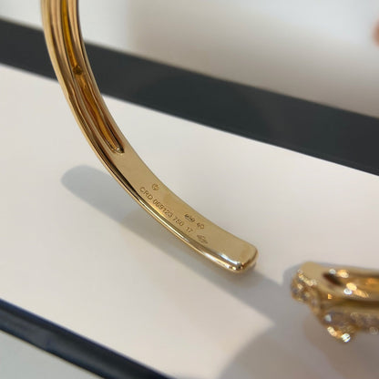 [Bling Jewelrys] PANTHERE GOLD DIAMANT-OFFENARMBAND