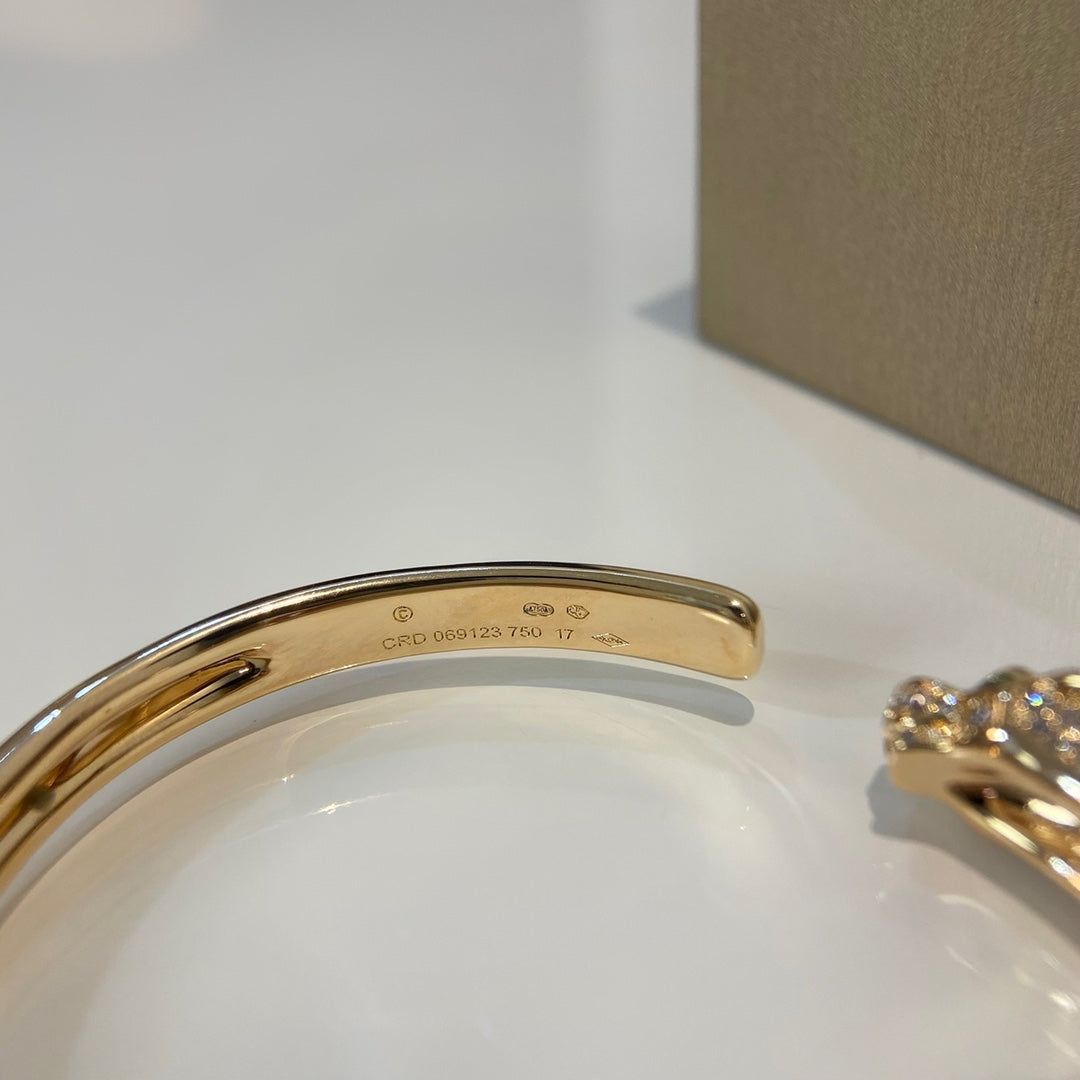 [Bling Jewelrys] PANTHERE GOLD DIAMANT-OFFENARMBAND