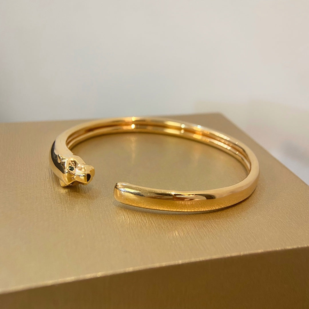{"Bling Jewelrys": "PANTHÈRE GOLD OFFENES ARMBAND"}