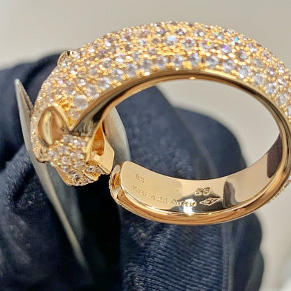 [Bling Jewelrys ]PANTHER RING AUS ROSEGOLD MIT DIAMANTEN