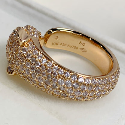 [Bling Jewelrys ]PANTHER RING AUS ROSEGOLD MIT DIAMANTEN