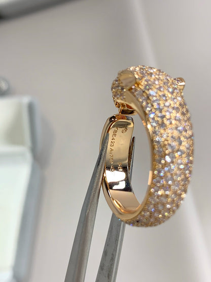 [Bling Jewelrys ]PANTHER RING AUS ROSEGOLD MIT DIAMANTEN