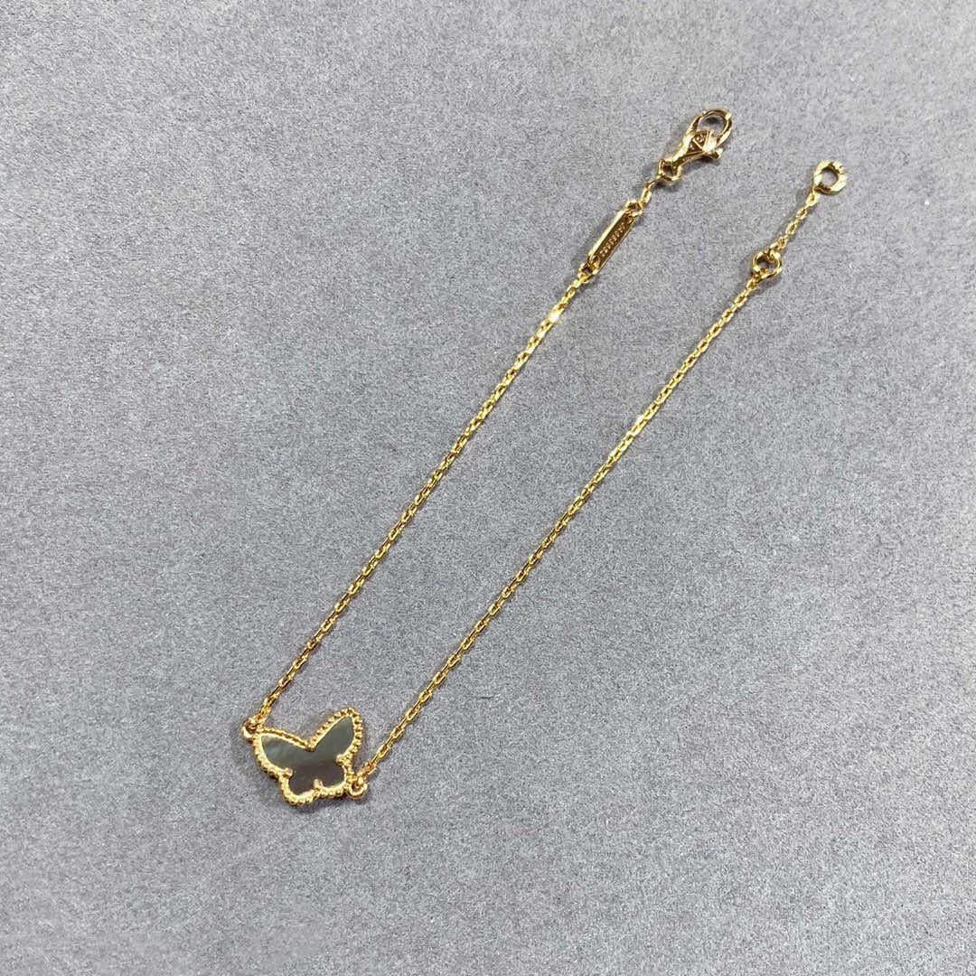 [Bling Jewelrys ]SCHMETTERLINGSARMBAND AUS DUNKLEM PERLMUTT