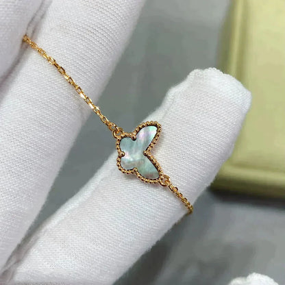 [Bling Jewelrys ]SCHMETTERLINGSARMBAND AUS DUNKLEM PERLMUTT