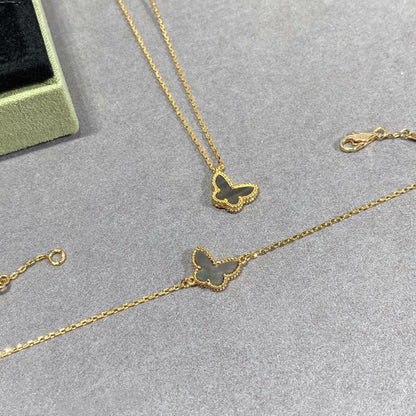 [Bling Jewelrys ]SCHMETTERLINGSARMBAND AUS DUNKLEM PERLMUTT