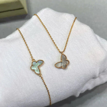 [Bling Jewelrys ]SCHMETTERLINGSARMBAND AUS DUNKLEM PERLMUTT