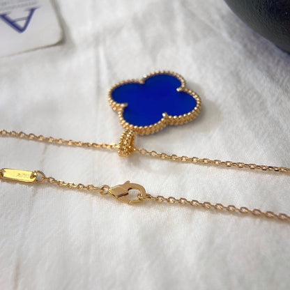 [Bling Jewelrys] KLEEBATT 25MM HALSKETTE TÜRKIS ROSÉGOLD
