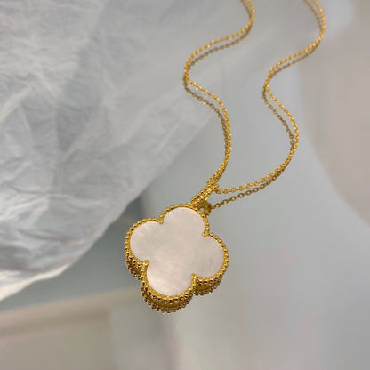 {
"CLOVER 25MM MOP LARGE PENDANT NECKLACE": "KLEEBLATT 25MM MUTTERPERL GROSSE ANHÄNGERKETTE"
}