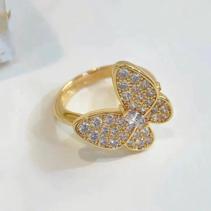 [Bling Jewelrys ]BUTTERFLY DIAMOND RING