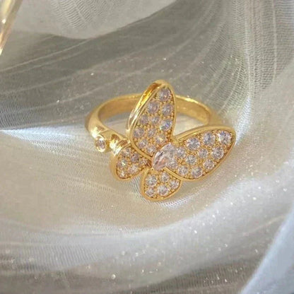 [Bling Jewelrys ]BUTTERFLY DIAMOND RING