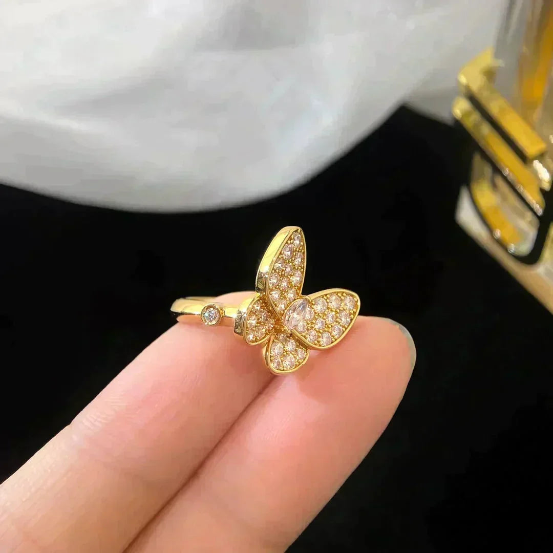 [Bling Jewelrys ]BUTTERFLY DIAMOND RING