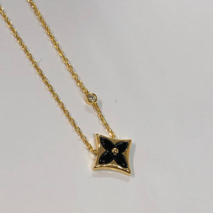[Bling Jewelrys ]STAR BLACK MOP NECKLACE