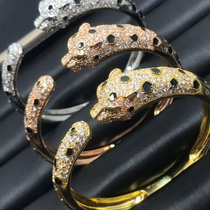 [Bling Jewelrys ]PANTHERE BIG BRACELET DIAMONDS