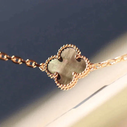 [Bling Jewelrys ]CLOVER 20 MOTIFS LASER DIAMOND NECKLACE
