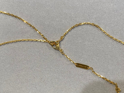 [Bling Jewelrys] KLEEBATT 25MM HALSKETTE GOLD KARNEOL