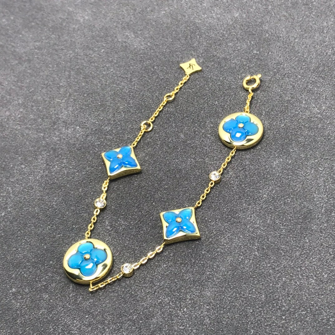 [Bling Jewelrys ]STAR AND SUN TURQUOISE 4 MOTIFS 3 DIAMONDS