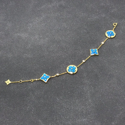 [Bling Jewelrys ]STAR AND SUN TURQUOISE 4 MOTIFS 3 DIAMONDS