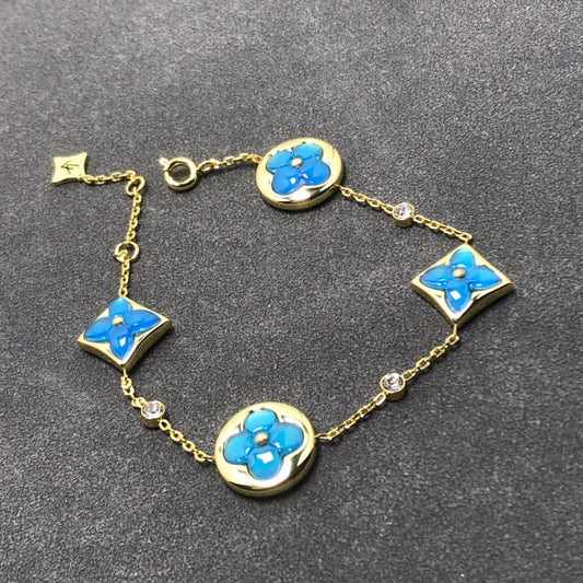[Bling Jewelrys ]STAR AND SUN TURQUOISE 4 MOTIFS 3 DIAMONDS