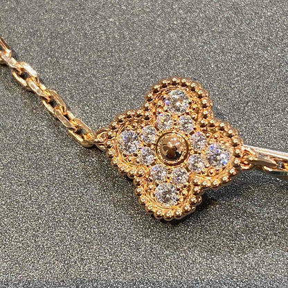 [Bling Jewelrys ] CLOVER 5 MOTIF FULL DIAMOND BRACELET COLLECTION
